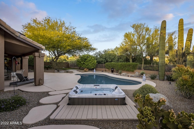 28897 N 94th Pl, Scottsdale, AZ 85262 - view of swimming pool featuring a patio and a fenced backyard