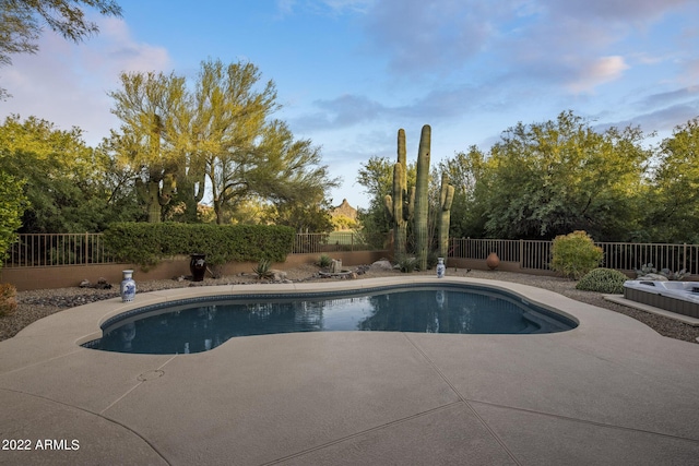 28897 N 94th Pl, Scottsdale, AZ 85262 - view of swimming pool featuring a patio area and a fenced backyard