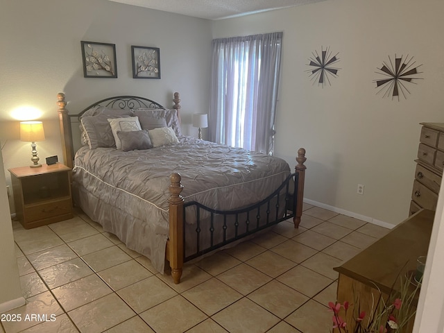 view of tiled bedroom