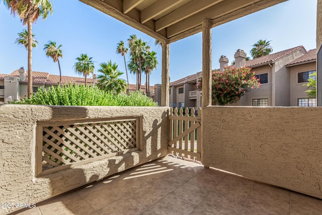 930 N Mesa Dr Unit 1023, Mesa, AZ 85201 - view of patio with a gate and a residential view