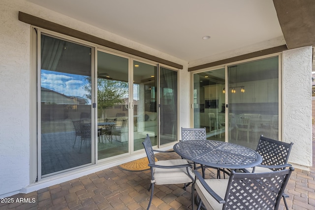 view of patio / terrace featuring outdoor dining area