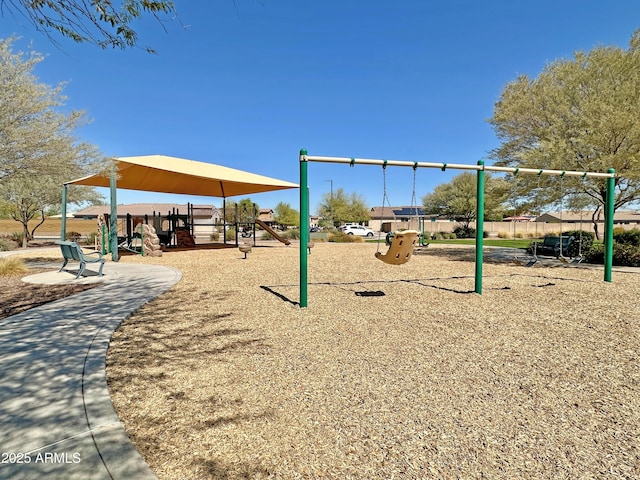 view of communal playground