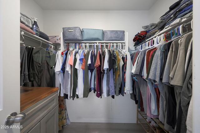5439 W Odeum Ln, Phoenix, AZ 85043 - walk in closet featuring wood finished floors