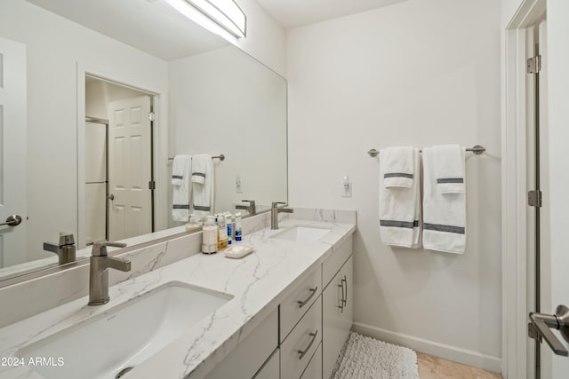 bathroom with vanity