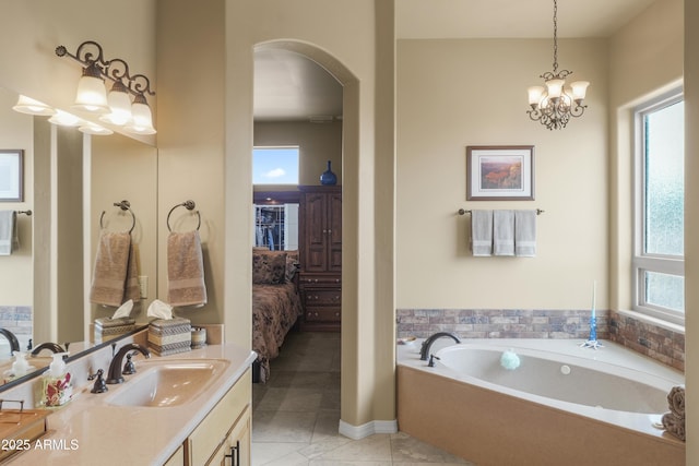 11880 N Cielo Grande, Prescott, AZ 86305 - full bath featuring tile patterned flooring, vanity, ensuite bathroom, and a bath