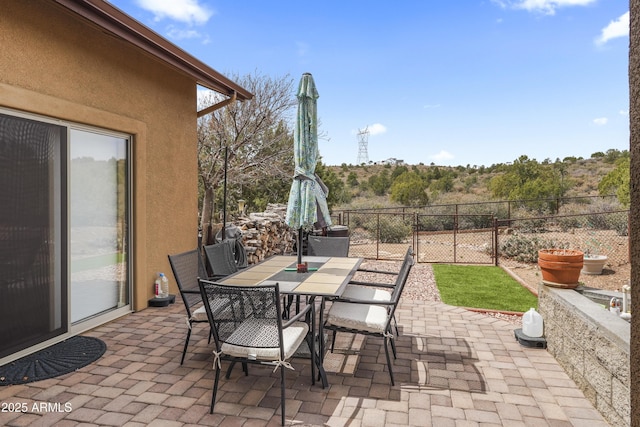 11880 N Cielo Grande, Prescott, AZ 86305 - view of patio / terrace with fence and outdoor dining area