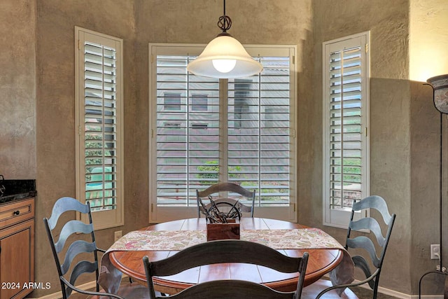 view of dining room