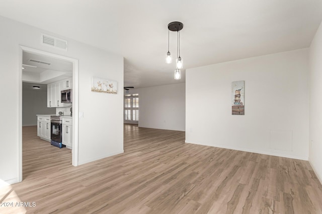 interior space with light wood-type flooring