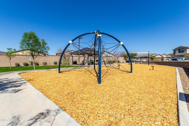 community playground featuring fence