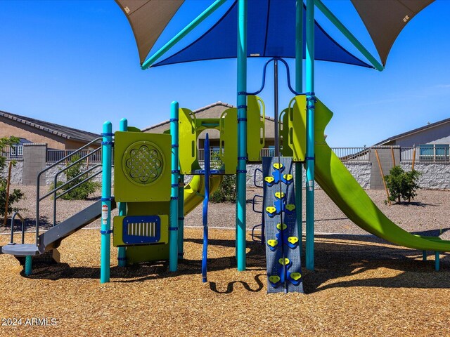 view of community jungle gym