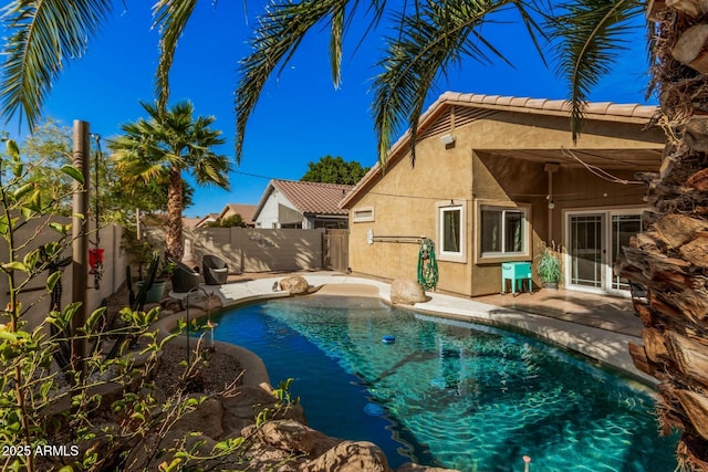 view of pool with a patio area