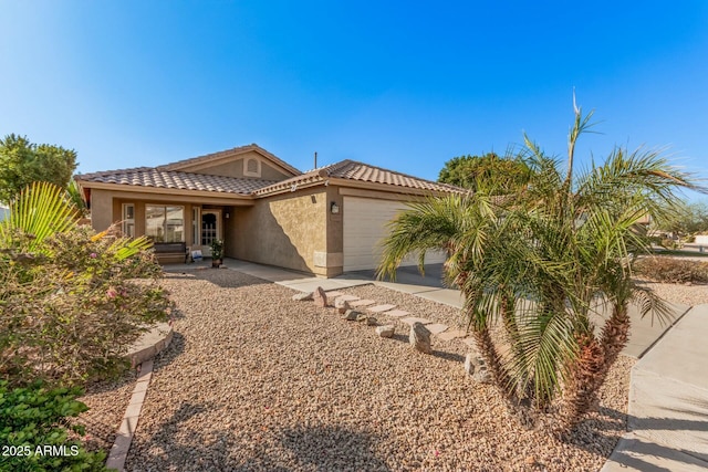 view of front of home featuring a garage