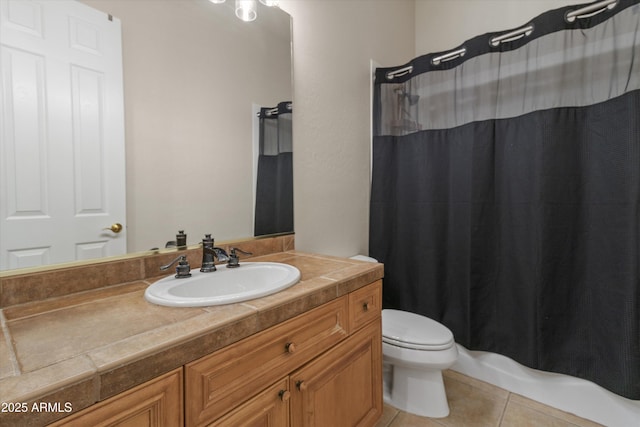 3410 E Inglewood Cir, Mesa, AZ 85213 - full bath with toilet, tile patterned floors, and vanity