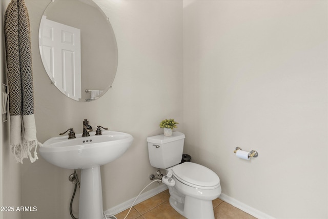 3410 E Inglewood Cir, Mesa, AZ 85213 - bathroom featuring baseboards, tile patterned flooring, and toilet