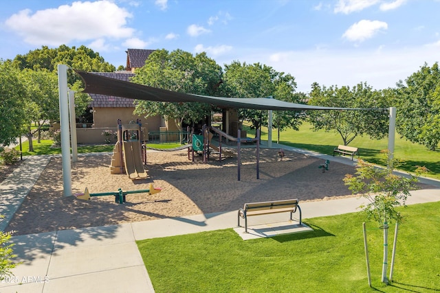 3410 E Inglewood Cir, Mesa, AZ 85213 - view of property's community with a yard and playground community