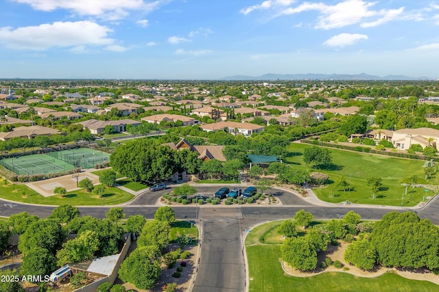 3410 E Inglewood Cir, Mesa, AZ 85213 - drone / aerial view with a residential view and a mountain view