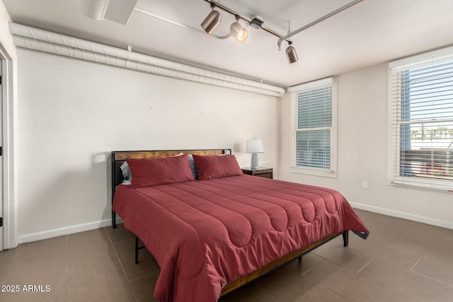 view of tiled bedroom