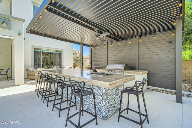 1890 E Sagittarius Pl, Chandler, AZ 85249 - view of patio featuring a grill and an outdoor kitchen