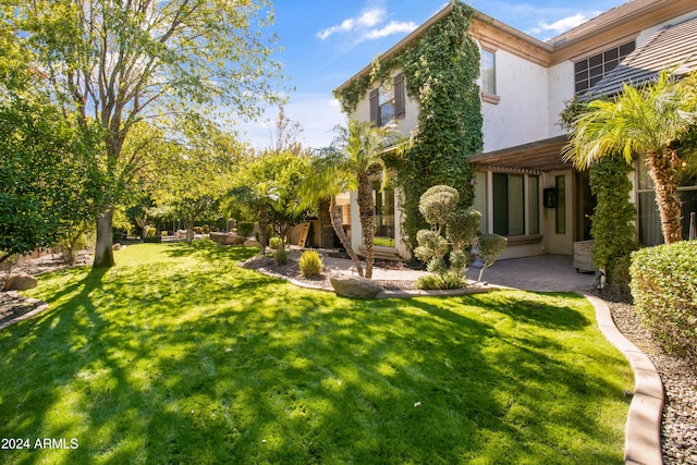 view of yard featuring a patio