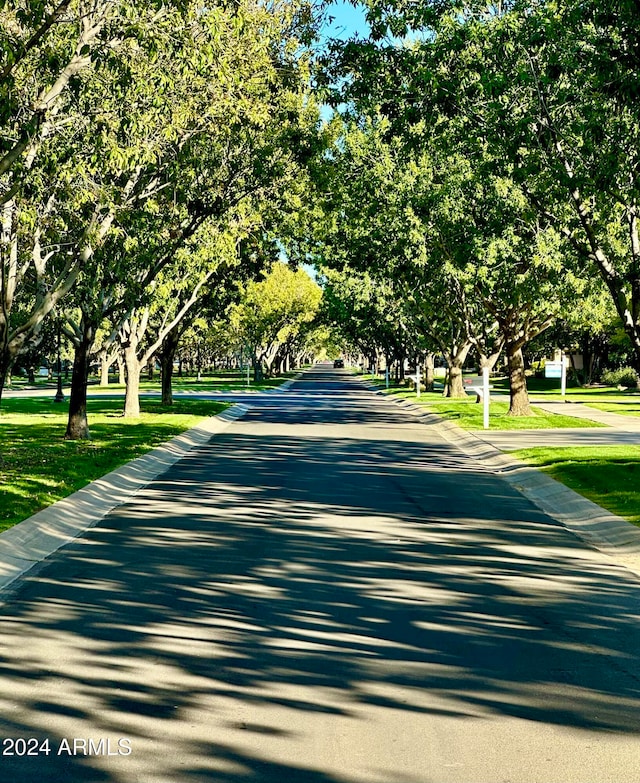 view of road