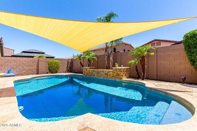 13123 W Cottontail Ln, Peoria, AZ 85383 - view of swimming pool with a fenced backyard