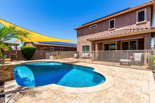 13123 W Cottontail Ln, Peoria, AZ 85383 - view of pool featuring a patio area and a fenced backyard