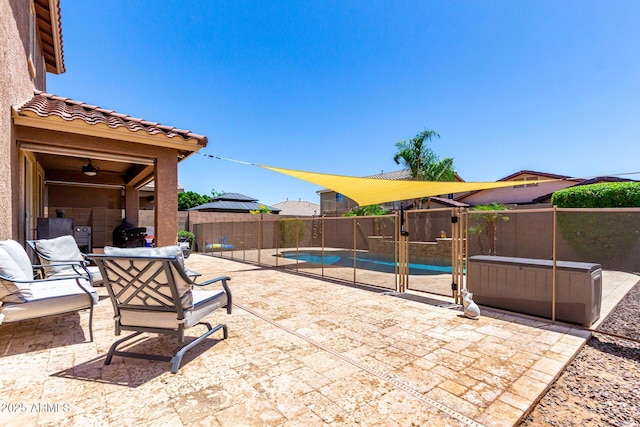 13123 W Cottontail Ln, Peoria, AZ 85383 - view of patio with a fenced backyard and outdoor dining space