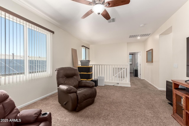 13123 W Cottontail Ln, Peoria, AZ 85383 - sitting room featuring an upstairs landing, plenty of natural light, and carpet floors