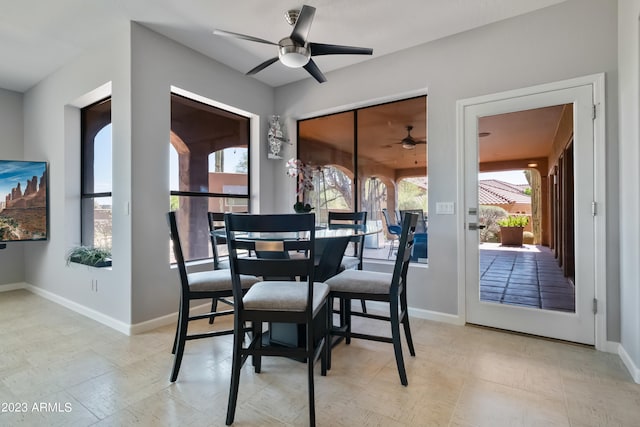 view of dining room