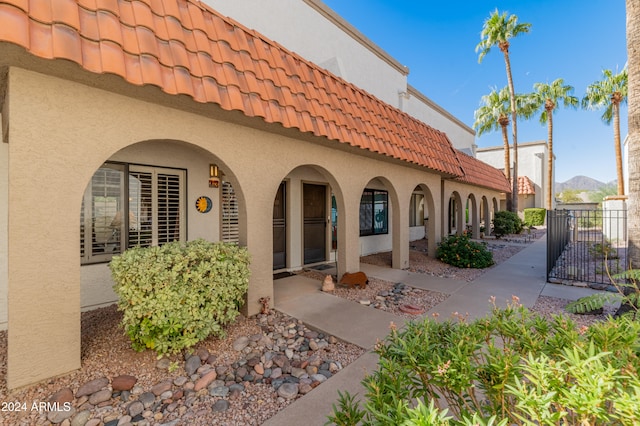 back of property with a patio area