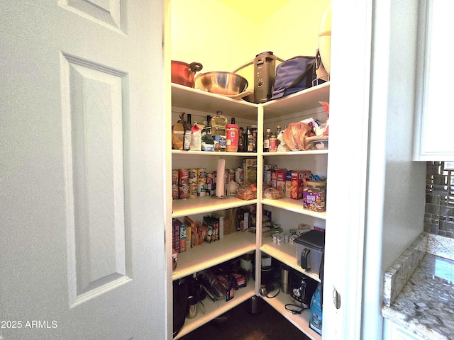 view of pantry