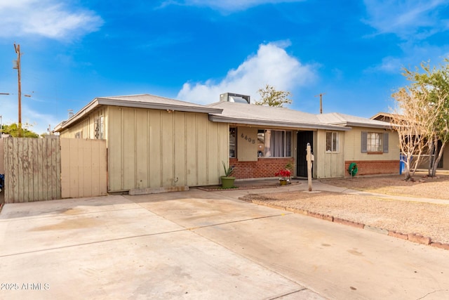 view of ranch-style house