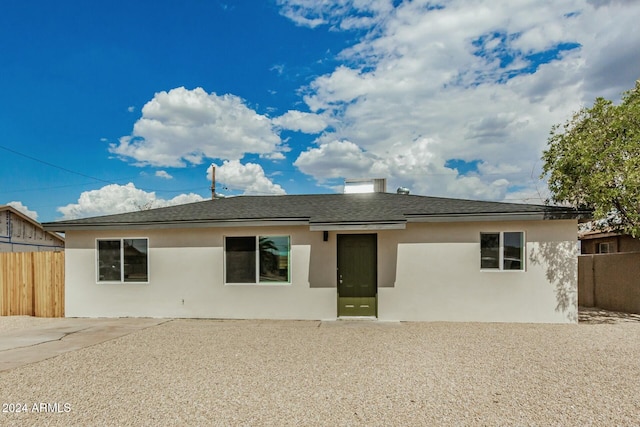 view of front facade featuring a patio area