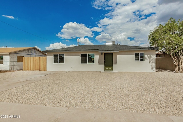 view of rear view of property