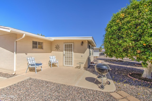 view of patio with fence