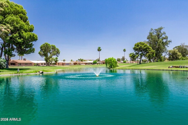 view of water feature