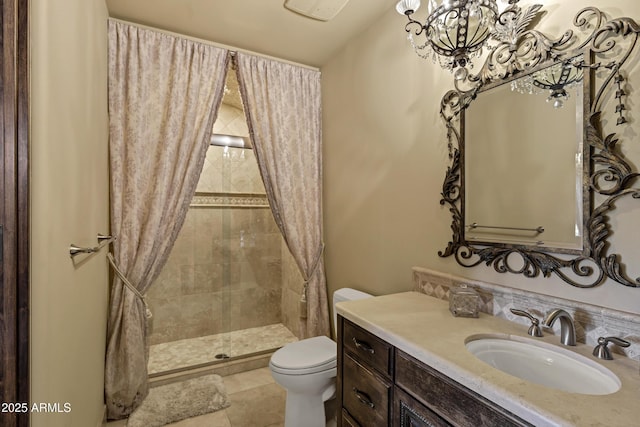 10894 E Turquoise Ave, Scottsdale, AZ 85259 - full bath with a shower stall, toilet, and vanity