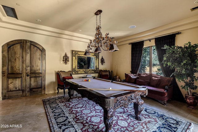 10894 E Turquoise Ave, Scottsdale, AZ 85259 - game room with pool table