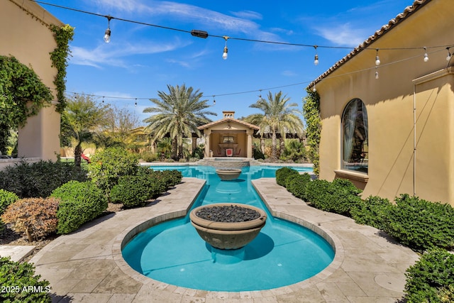 10894 E Turquoise Ave, Scottsdale, AZ 85259 - view of swimming pool with a pool with connected hot tub