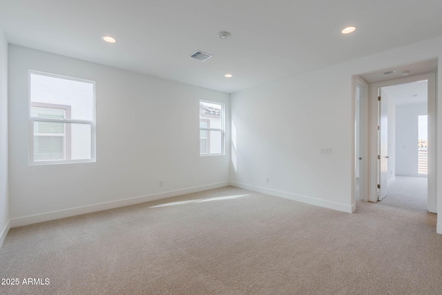 empty room with light carpet