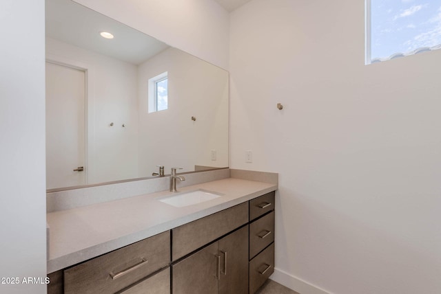 bathroom featuring vanity