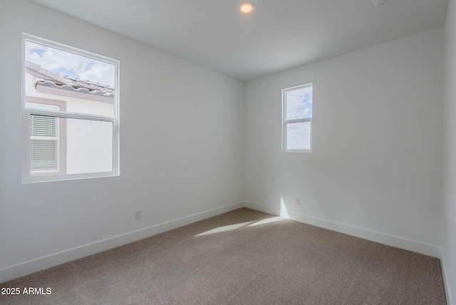 view of carpeted empty room