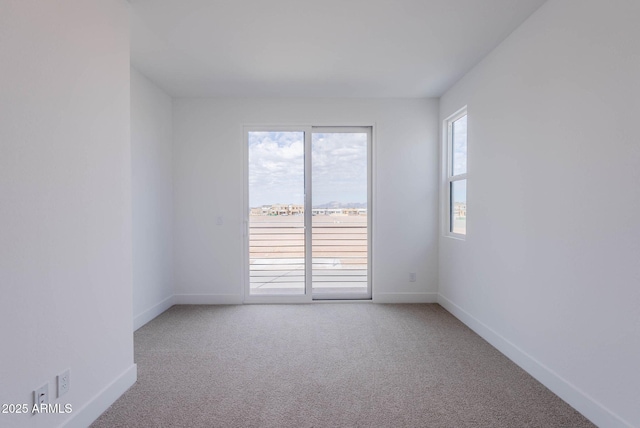 view of carpeted empty room