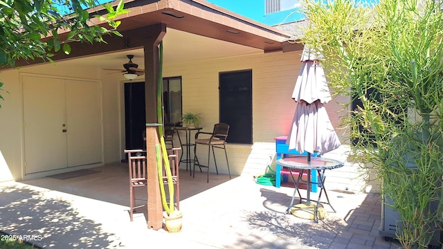 2064 S Farnsworth Dr Unit 38, Mesa, AZ 85209 - view of patio with a ceiling fan