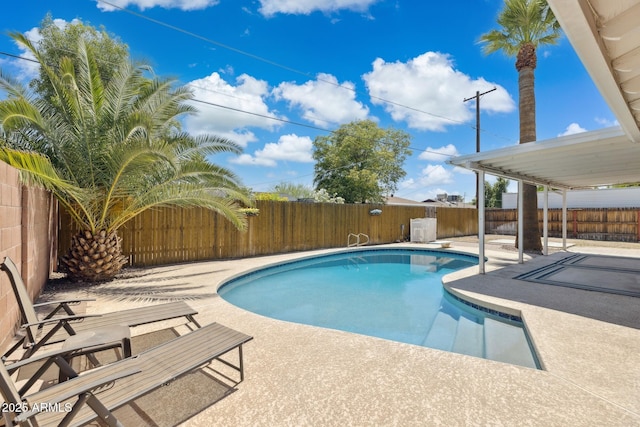 8301 E Indianola Ave, Scottsdale, AZ 85251 - view of pool featuring a patio area and a fenced backyard
