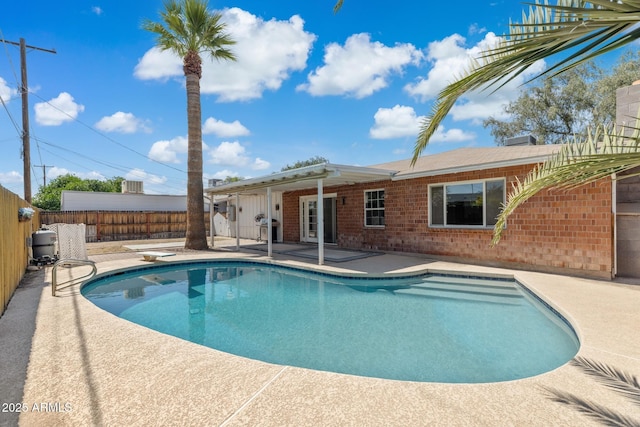 8301 E Indianola Ave, Scottsdale, AZ 85251 - view of swimming pool with a patio area and a fenced backyard