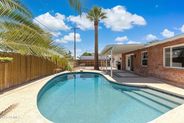 8301 E Indianola Ave, Scottsdale, AZ 85251 - view of pool featuring a patio and a fenced backyard