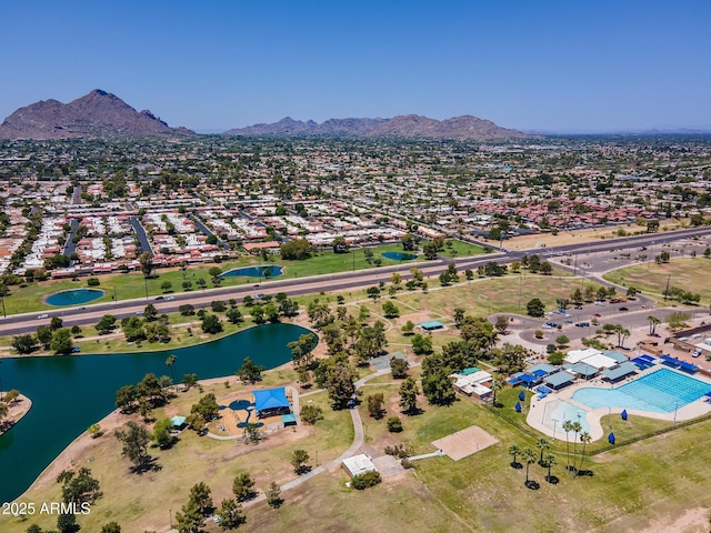 8301 E Indianola Ave, Scottsdale, AZ 85251 - bird's eye view of a water and mountain view