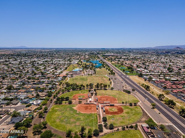 8301 E Indianola Ave, Scottsdale, AZ 85251 - aerial perspective of suburban area featuring a water and mountain view
