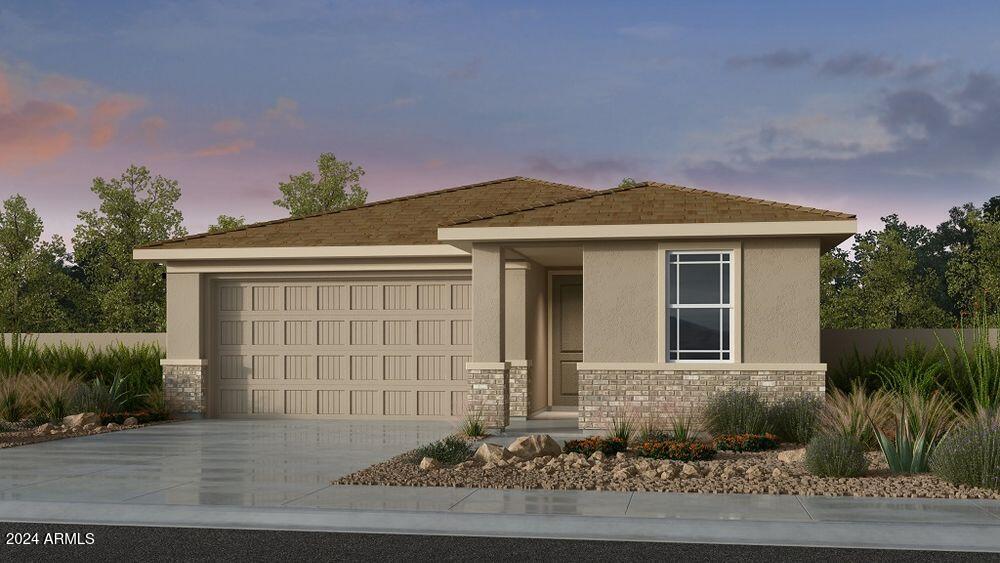 view of front of house featuring a garage